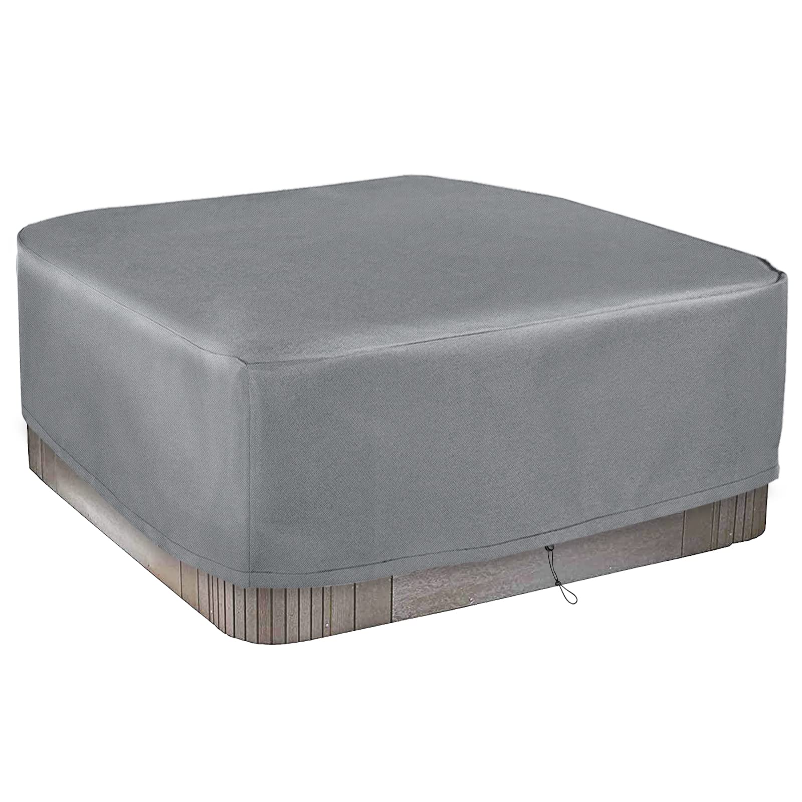 Universal Thermal Hot Tub Cover,Waterproof Square Large Square Outdoor Spa Cover, Waterproof, UV Resistant,Grey (230 * 230 * 85 cm)