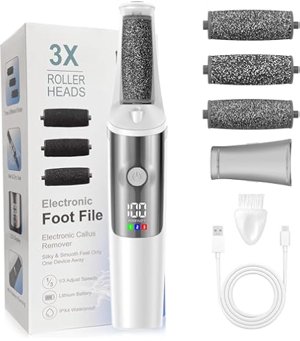 Amazon.com : Electric Foot Callus Remover,3 Rollers,3 Speeds