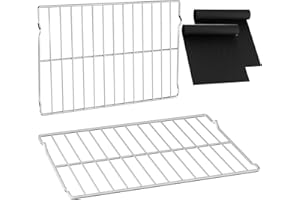 YEECHUN Upgraded W10256908 Range Oven Rack Replacement For Whirlpool Stove Part 23.77 x 15.61 IN Gas Range Oven Shelf WPW10256908 W10179196 W10138079 304 Stainless Steel Stove Oven Bake Rack Wire Oven Rack