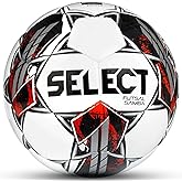 SELECT Samba Futsal Ball, Senior, White/Black/Red V22, Senior(Size 4)