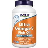 NOW Supplements, Ultra Omega-3 Molecularly Distilled, 180 Softgels