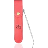 Cuticle Pusher Stainless Steel Professional Double Ended Nail Pusher for Manicure &amp; Pedicure, Cuticle Remover Tool With Pouch