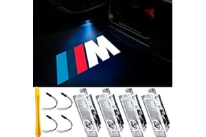 YANF 4Pcs Car Door Lights Logo Compatible with Partial 3/4/5/6/7/X/Z/M/GT Series, Except G02/05/06/07/20/21/22/23/26/80/82/83, E39/46/53, etc