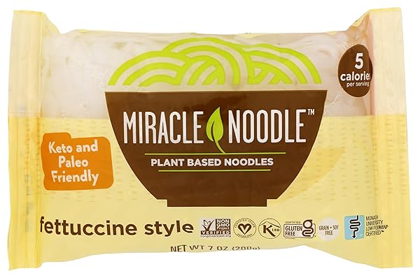 MIRACLE NOODLE, FETTUCCINI SHIRATAKE, 7 OUNCE