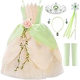 JerrisApparel Girls Princess Costume Halloween Party Dress up Role Play Fancy Dress Ball Gown