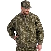 Nomad Men's Standard Rub Line Bomber Jacket, Insulated, Water-Resistant, Quiet Hunting Outerwear Coat, Mossy Oak