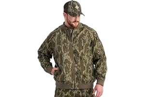 Nomad Mens Rub Line Bomber Jacket, Insulated, Water-resistant, Quiet Hunting Outerwear CoatHunting Jacket