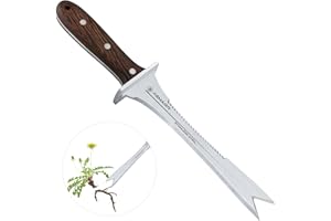 KEMAIER Patio Crack Weeder - Stainless Steel Weed Puller for Patios and Sidewalks, Powerful Weed Removal, Dandelion Eradicator, Rhizome Cutter, and Gap Weed Control