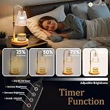 Funistree Candle Warmer Lamp with Dimmer 2 Bulbs 3-Pack Candles Gift Set view 4