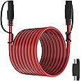 OYMSAE 25Feet SAE Extension Cable Quick Disconnect Connector 16AWG for Automotive, Solar Panel, Charging Adapter (25FT)