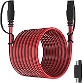 OYMSAE 25Feet SAE Extension Cable Quick Disconnect Connector 16AWG for Automotive, Solar Panel, Charging Adapter (25FT)