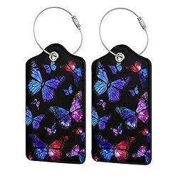 Docsckus 1 PCS PU Leahter Luggage Tag with