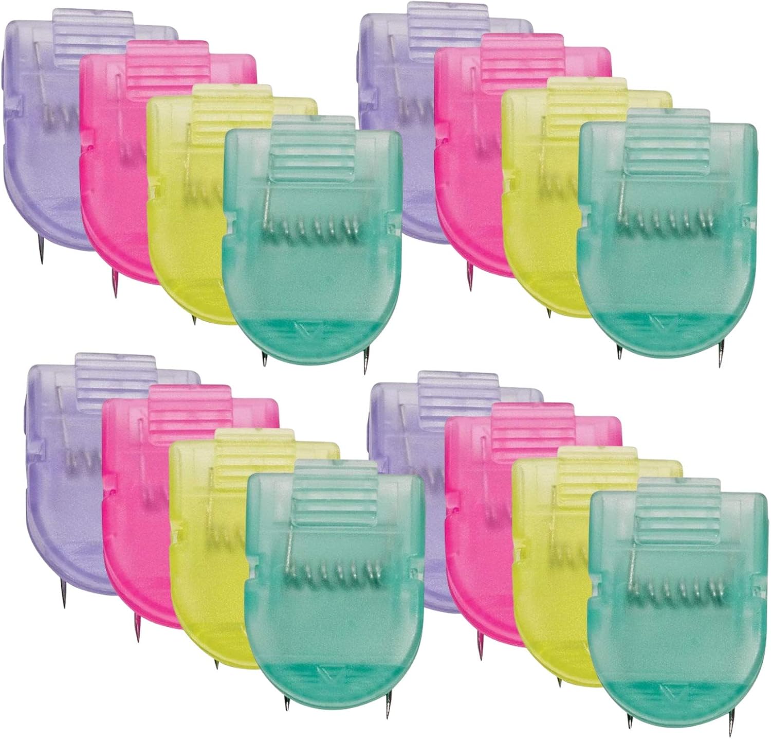 1InTheOffice Cubicle Clips, Assorted Colors,"15 Pack"