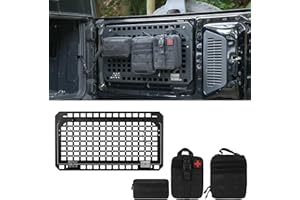 for Ford Bronco 2021-2024 Tailgate Table Rear Foldable Storage Cargo Rack with 3 Storage Bags Storage Shelf Molle Panel(Not f