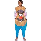INTIMO Mr. Potato Head Union Suit Adult Fleece One Piece Pajama Outfit Footless Sleeper