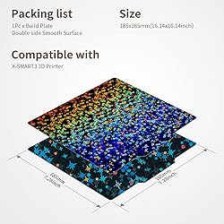 Upgraded Smooth PEI Sheet 185x185mm, Double-Sides