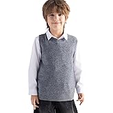 Chanyarn Boys and Girls 100% Merino Wool Sweater Vest Crewneck Sleeveless 2025 Fall Winter Cable Top Knitted Pullover Vest