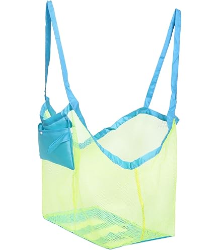 Draw String Back Bag WAWSAM Shark Mesh Beach Bag Giant 20