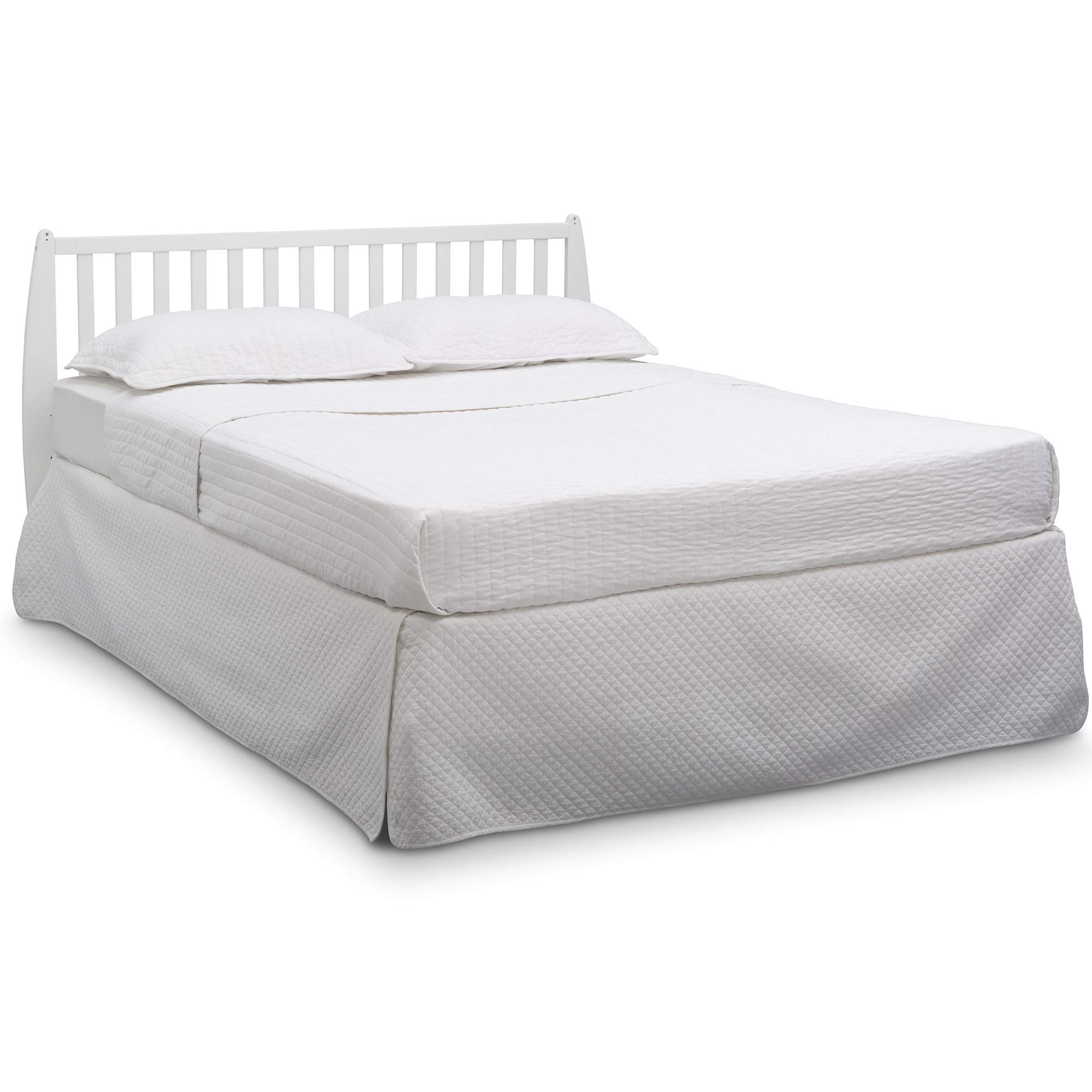 Delta Children Archer 4-in-1 Convertible Baby Crib, Bianca White