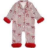 mlpeerw Baby Girl Easter Pajamas Newborn Bunny Carrot Cross Feather Trim Nightgown Jumpsuit Romper Cute Silk Pjs Sleepwear