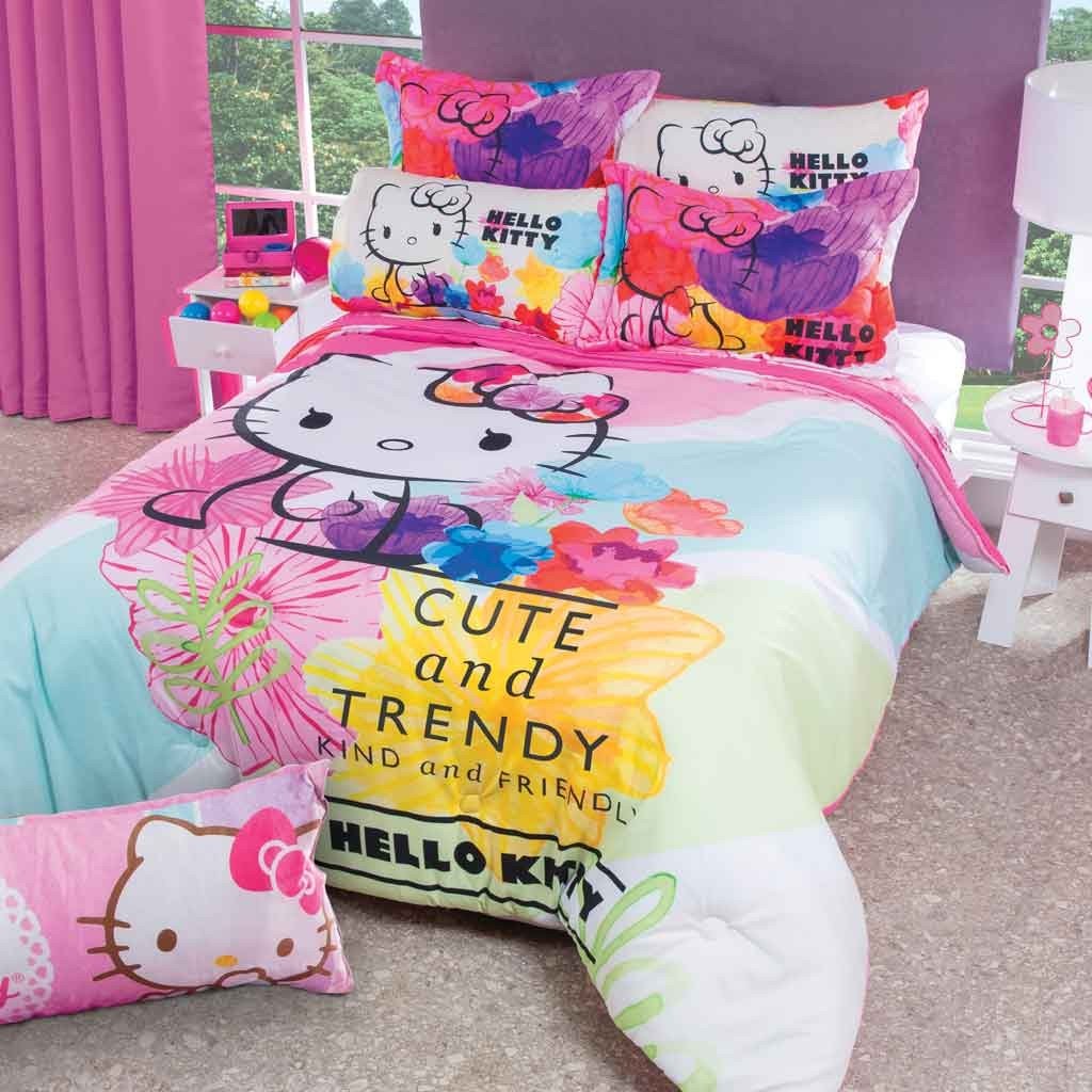 Free Shipping Hello Kitty Comforter Bedding Set Kids Girls Trendy Gift Queen 3 Pieces Siddharthaengineering In