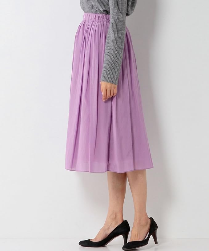 Amazon ジュエルチェンジズ Jewel Changes Joc Tac C タック ギャザー スカート 662426309318100 Lilac 81 Free スカート 通販