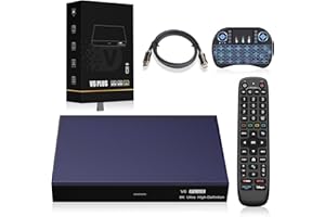 ZYF v-SeeBox V6 Plus 2025 New-est Version Satellite Receiver with All-New Backlit Voice Remote, Backlit Mini Keyboard, 8K HDMI Cable (Easy Setup)