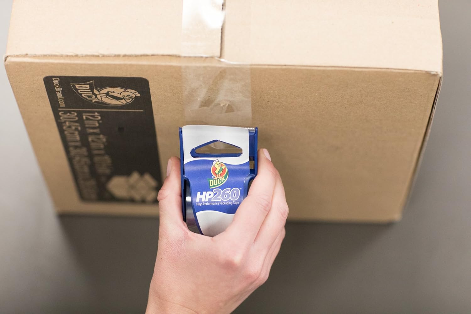 Duck Brand HP260 High Performance Packaging Tape with Dispenser, 1.88 Inches x 22.2 Yards, Clear (920352) : Packing Tape : Office Products