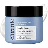 Cliganic Barrier Boost Face Moisturizer Cream for All Skin Types, 1.7oz | Jojoba, Rosehip &amp; Argan Oils, Lasting Daily Hydration, Lightweight, Non-Greasy Rich Texture, Triple Botanical Complex &trade;