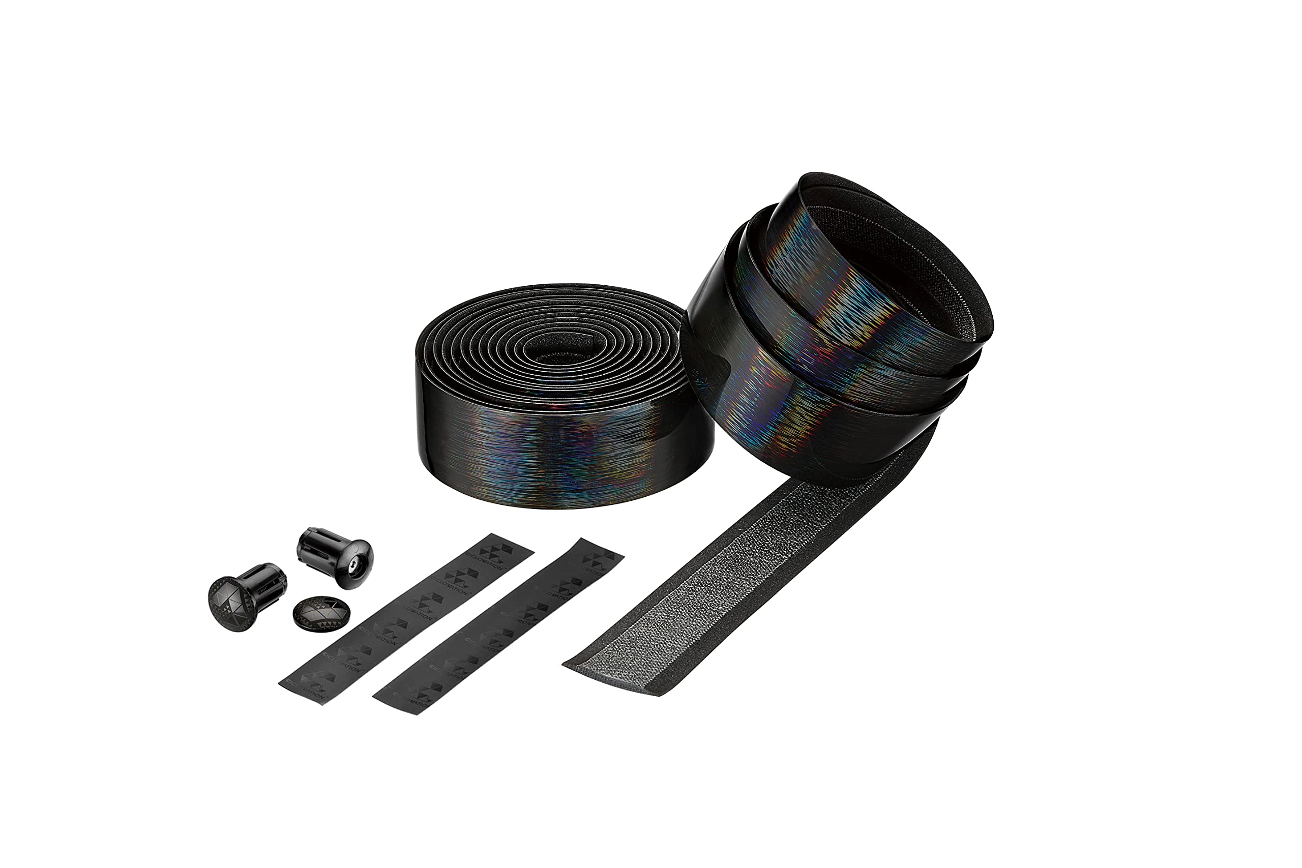 CICLOVATION BAR Tape, Leather Touch_Gamma, Synthetic Leather Featuring Prismatic"Gamma" Style That is Anti-Slip with Excellent Performance in All Conditions, T.3mm/W.30mm/L.2000mm, Black