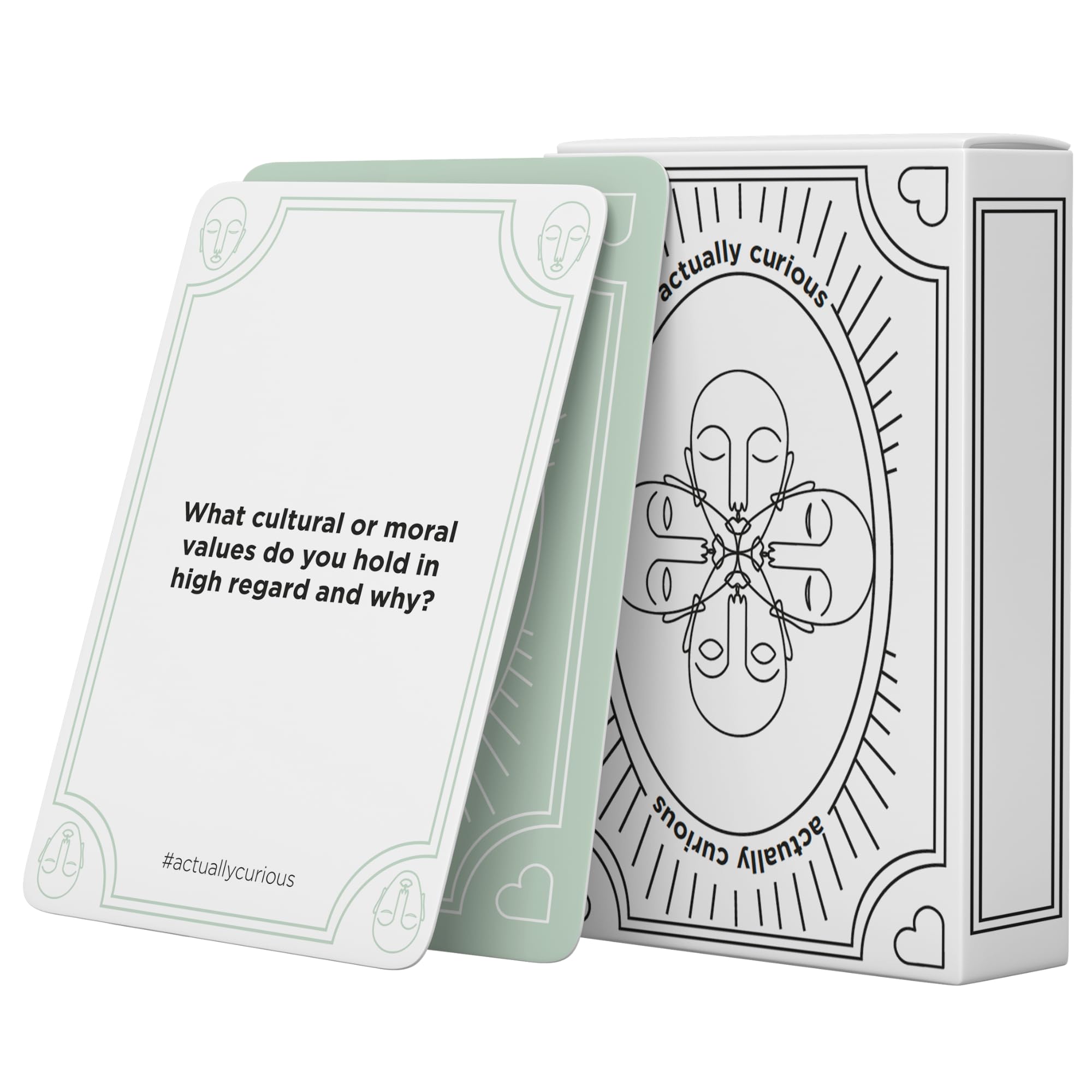 Actually Curious: The Original Curiosity Edition! Adult Conversation Card Game - Questions for Family Game Night, Couples Date Night, Team Building, Critical Thinking Icebreaker, Mental Health Gift
