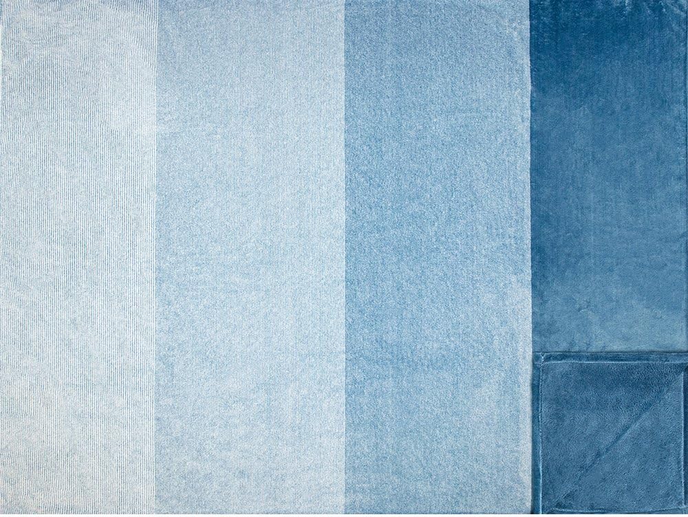 PAVILIA Flannel Fleece Ombre Throw Blanket for Couch | Super Soft Cozy Microfiber Couch Blanket | Gradient Decorative Accent Throw | All Season, 50x60 Inches Turquoise Blue: Home & Kitchen