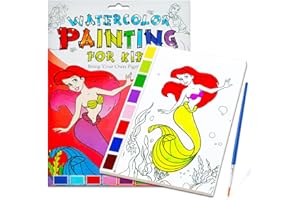 JZILU Watercolor Coloring Book for Kids, Paint with Water- Magic Paint Set Water Painting Book for Toddlers- Arts and Crafts Kit for Girls Boys Travel Activities -Stocking Stuffers for Kids