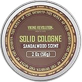 Viking Revolution - Cologne - Solid Cologne for Men - Men Solid Perfume - Gifts for Men - Sandalwood - 1 Pack - 56 g