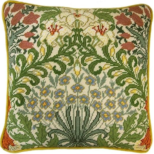 Amazon Com Bothy Threads Garden Tapestry Pillow Cover Needlepoint Kit
