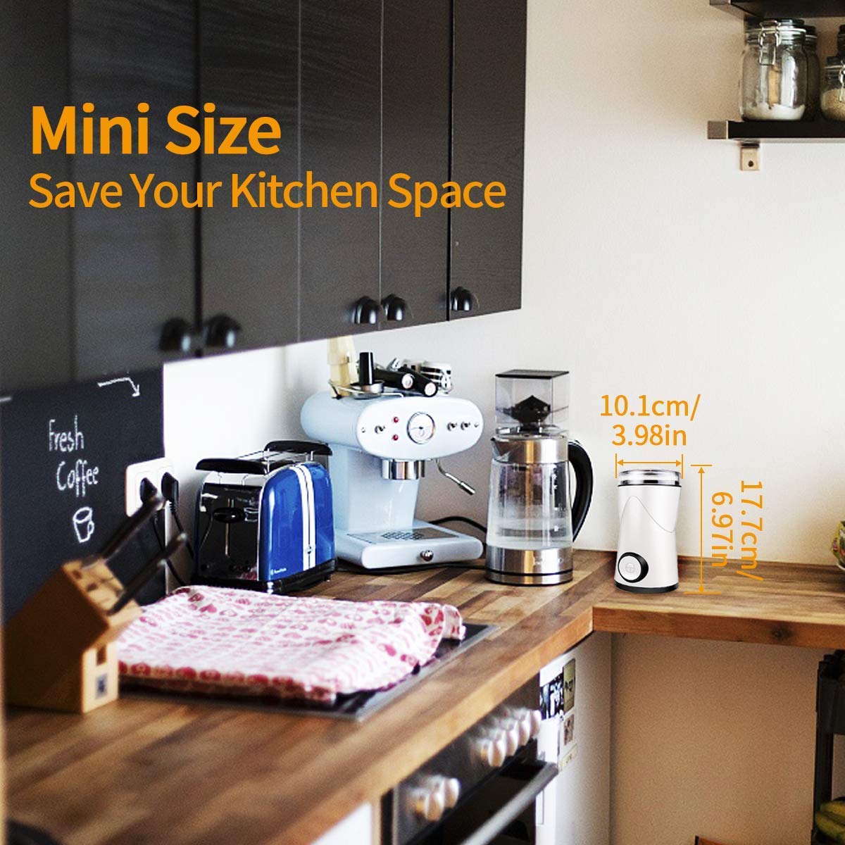 morpilot Electric Coffee Grinder,Spice Grinder,70g Capacity 150w with Stainless Steel Blade BPA Free,Fast Grinding for Coffee Bean, Spices, Nut and Herb