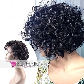 Amazon Com Elihair Virgin Human Hair Short Bob Wavy With Baby