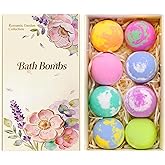 Bath Bomb Gift Set for Women, 8 Pcs Bath Bombs for Girls, Natural Bubble Bathbombs with Essential Oils, Self Care Gifts, Relaxation Spa Gift Basket,Birthday, Mothers Day Gifts for Mom, Wife,
