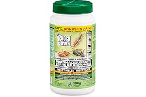 Knock Down - Diatomaceous Earth Insect Killer, Flea, Ant, Silverfish, Bed Bug Killer and Cockroach Killer Indoor and Outdoor 