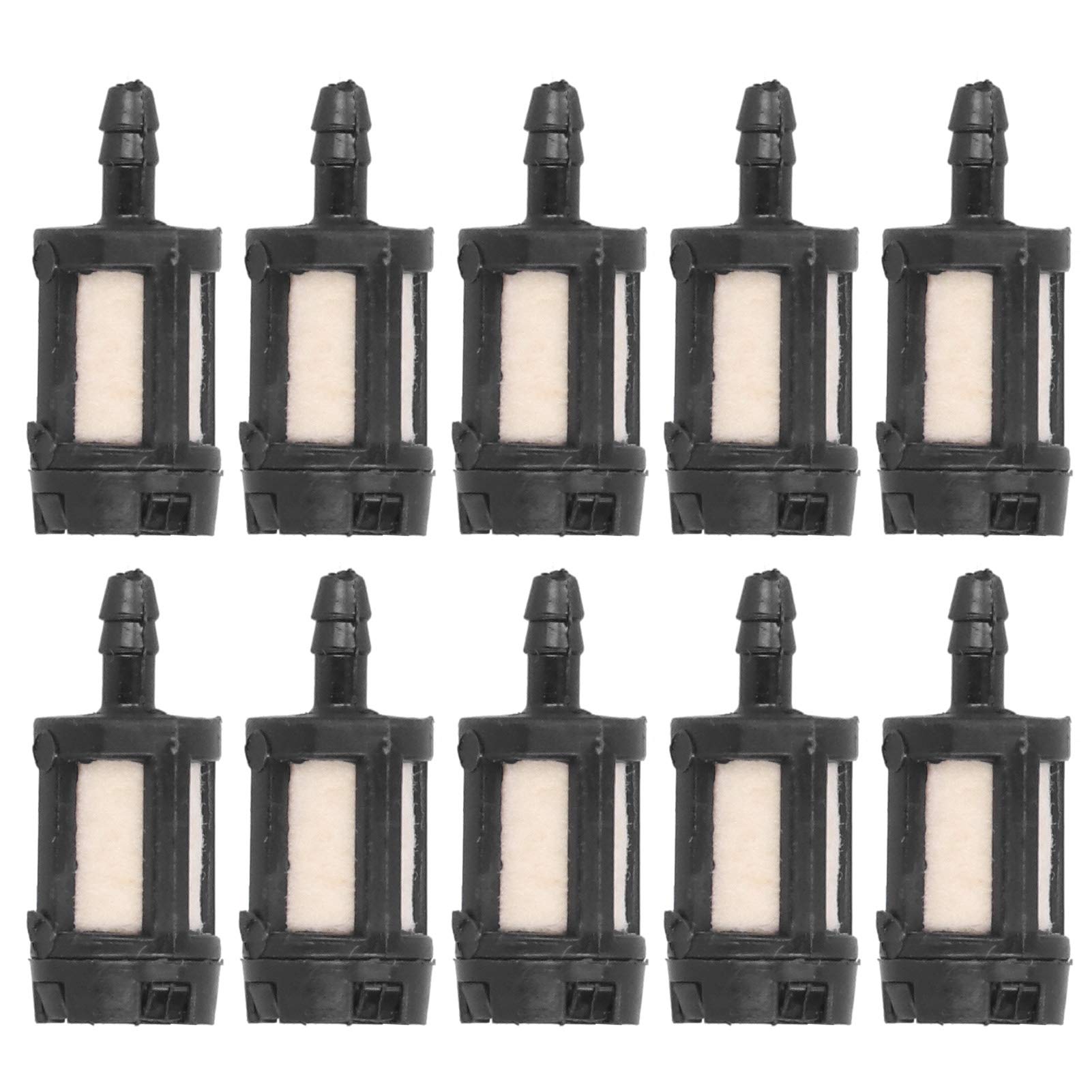 needlid Fuel Filter for Stihl, Poulan, Husqvarna Chainsaw Supplies - In Line Style, Compatible with Lawn Mower - 10 Pack