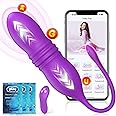 Thrusting Vibrator Egg Vibrators Remote Control & APP Bullet Vibrator Sex Toys for Female Couples, Wearable Vibrator Adult Toys G Spot Stimulator Sex Toy for Women, Long Distance Vibe Vibradores