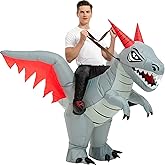 tasanor Dinosaur Costumes for Adults,Inflatable Costume Adult,Blow Up Ride Dragon Costume,Halloween Costumes for Men Women