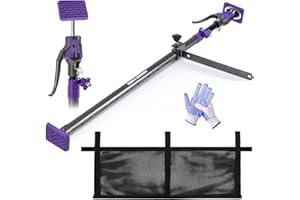 MAKA ZARION Adjustable Cargo Bar, Truck Bed Divider from 40 to 70 in with 200 LB Bearing Capacity, Cargo Bar for Pickup,Truck Bed Cargo Bars for SUVs, Trailers, Vans, Comes with1 Divider Bar, 1 Cargo Net