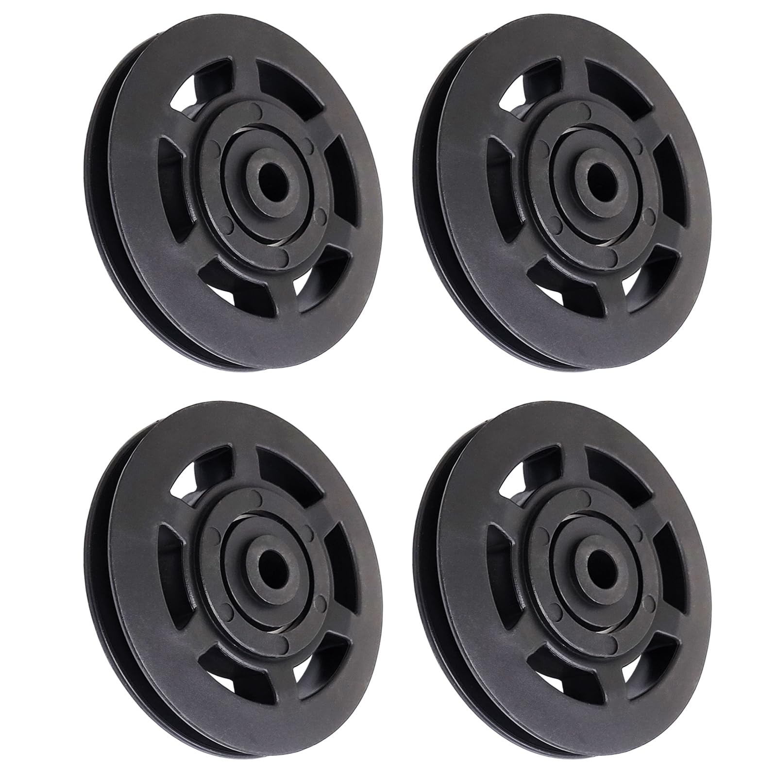 Young Wolf 2 Pairs (4pcs) Bearing Pulley Wheel Cable Gym Fitness Equipment 95mm