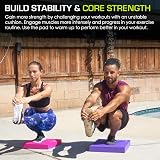 ProsourceFit Balance Pad Non-Slip Foam Mat 15.5x12.75 Pink view 6