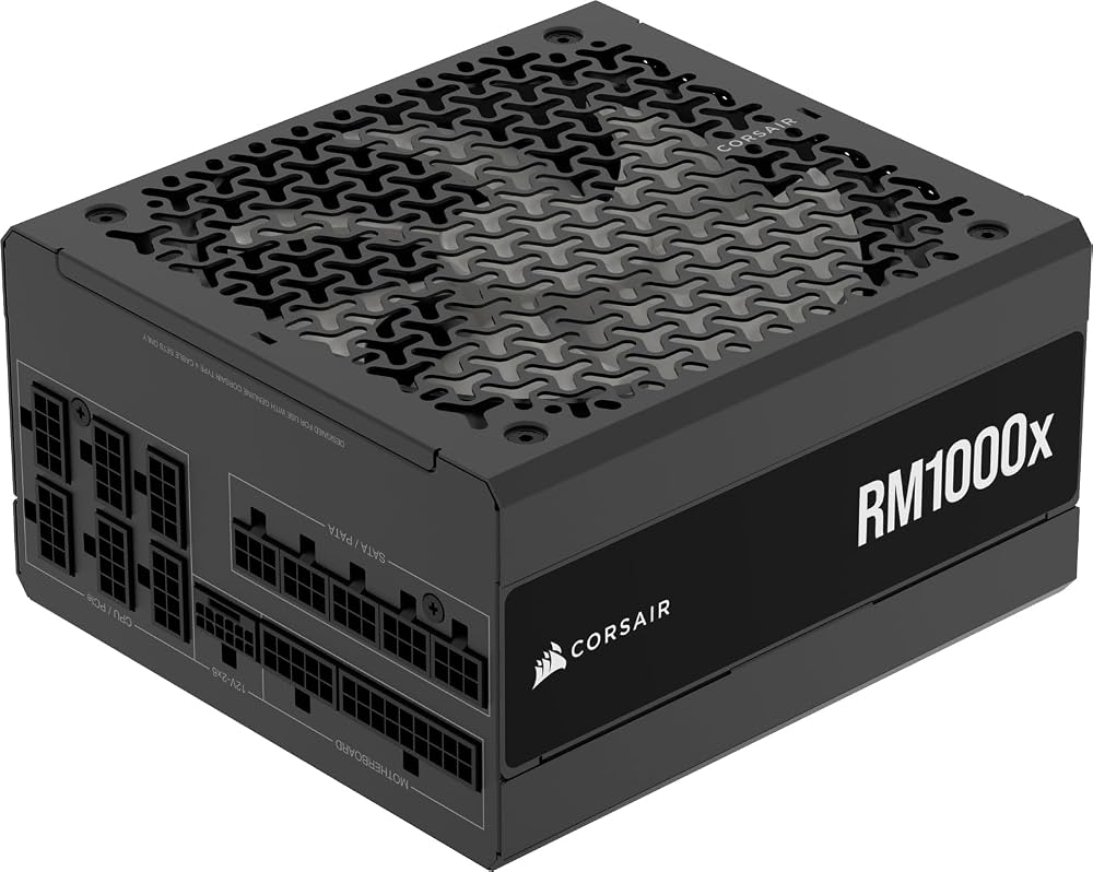 CORSAIR RM1000x Fully Modular Low-Noise Power Supply ATX 3.1 PCIe 5.1 Gold