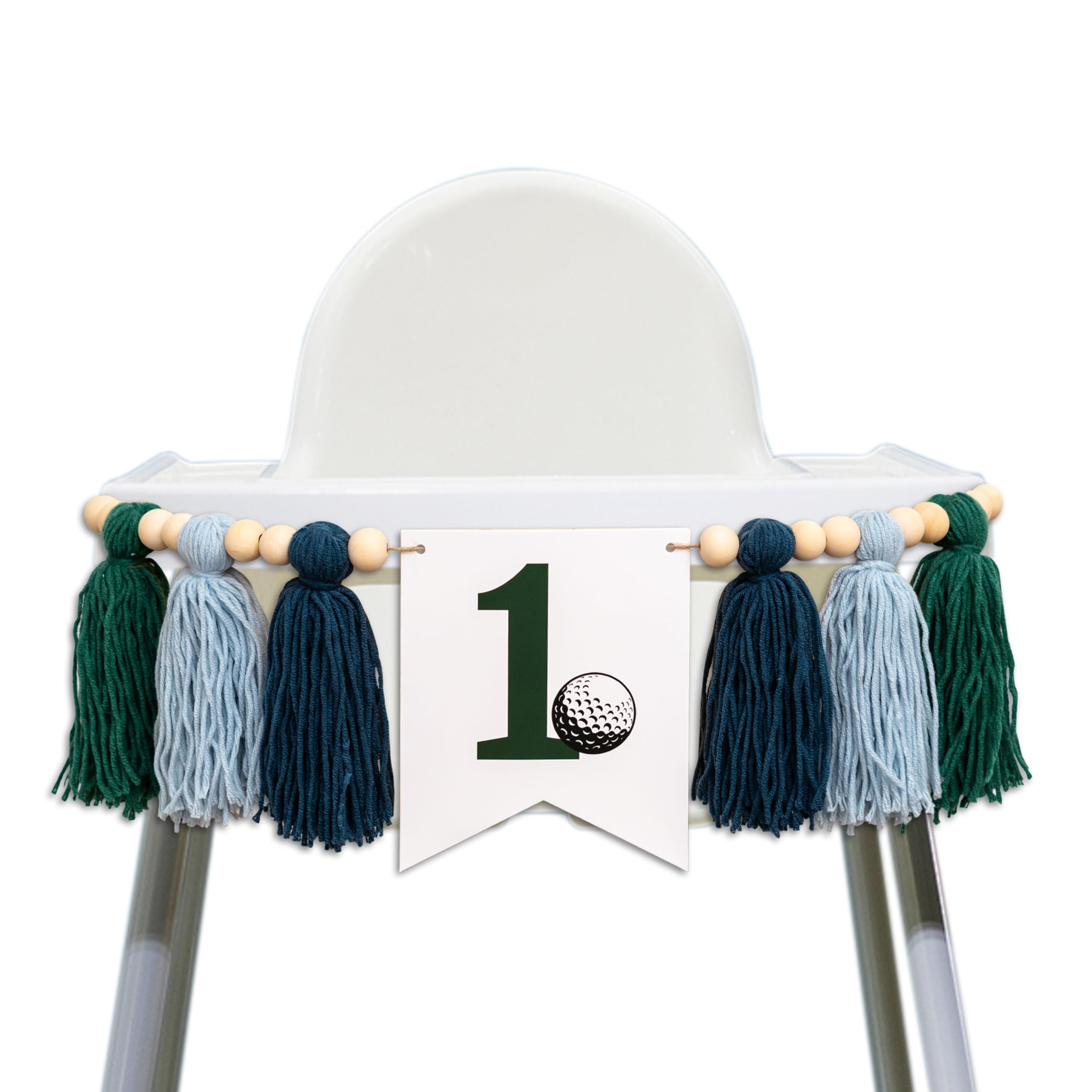 Photo 1 of *MINOR DAMAGE - USED*
GIOGUK Golf First Birthday High Chair Banner - Golf-Themed 1st Birthday/Anniversary/Baby Shower Party Decorations Supplies Tassel Banner, Golf Sign Party Backdrop Wall Decor Tassel Garland