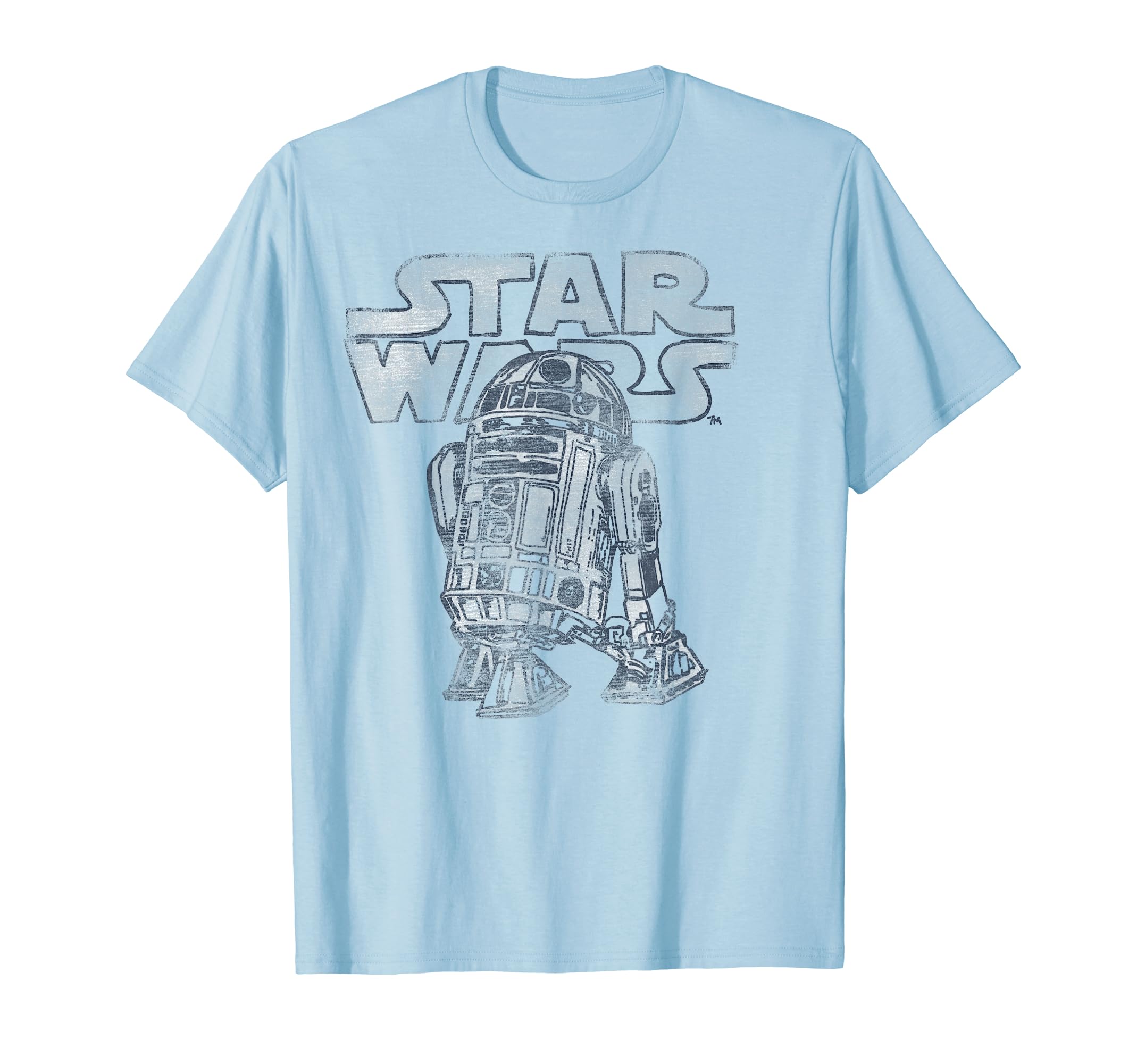 STAR WARS R2-D2 Vintage Distressed C2 Disney+ T-Shirt