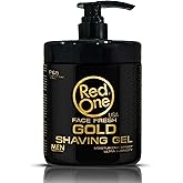 Redone Gold Shaving Gel 1000ml | Professional Barber-Grade Transparent Shaving Gel for Men | Luxury Scent | Moisturizing, Cooling & Anti-Irritation Formula | Smooth Glide for Close Comfortable Shaves