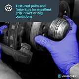 Unigloves Advanced Zero GM0053 Nitrile Examination Gloves Blue Medium view 5
